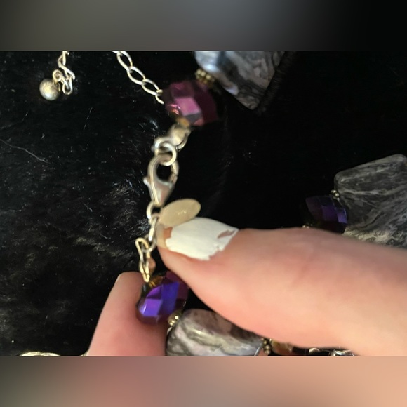 💜Great USED condition Vintage Donna Dressler 925 necklace. - Picture 5 of 6